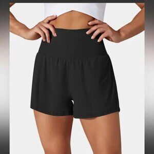 Super High Waisted Back Pocket & Side Hidden Pocket 2-in-1 Yoga Shorts 2.5"